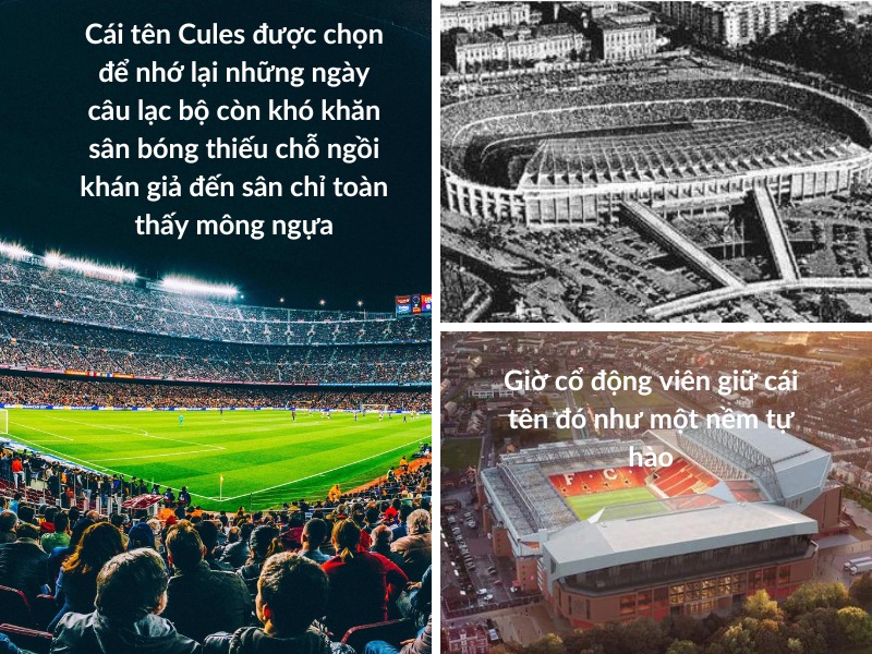 Sân vận động cũ và những kỷ niệm cũ là lý do cdv chọn tên Cules